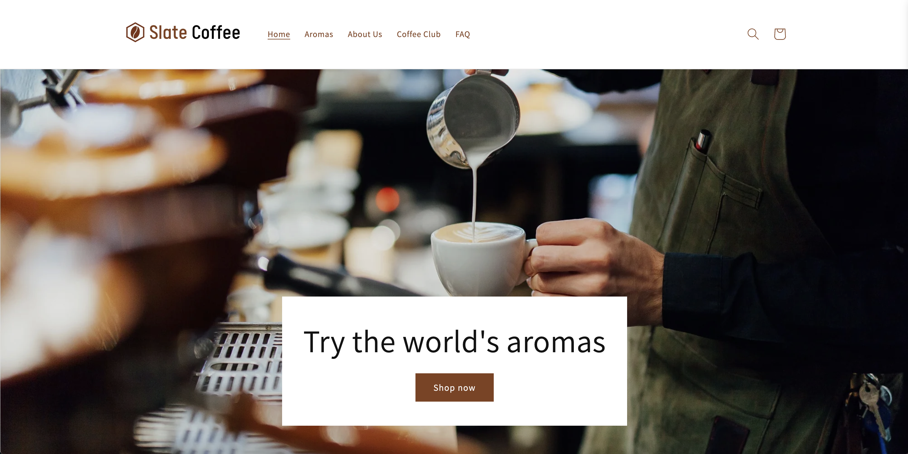 Slate Coffee Homepage