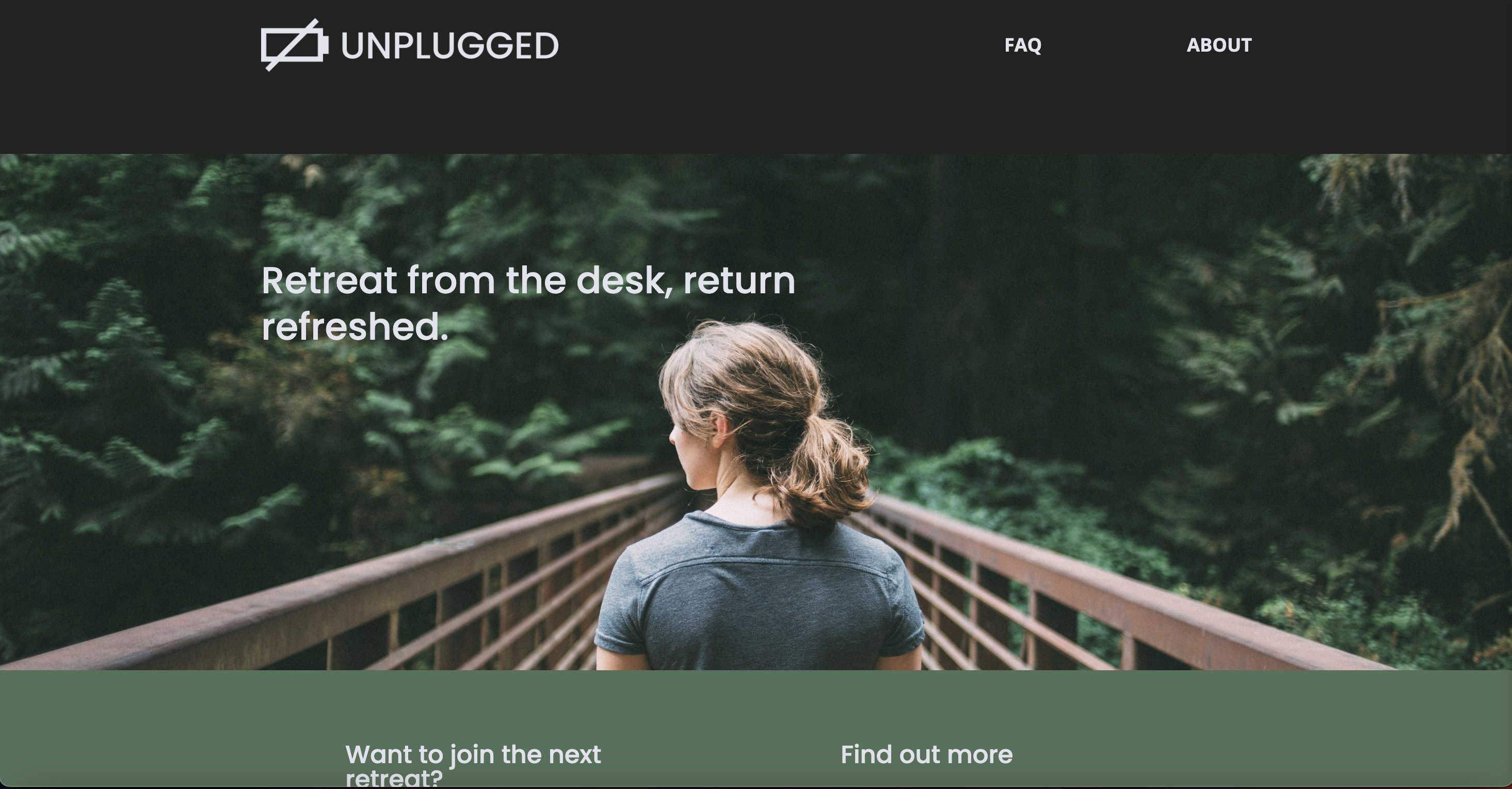 Unplugged Homepage